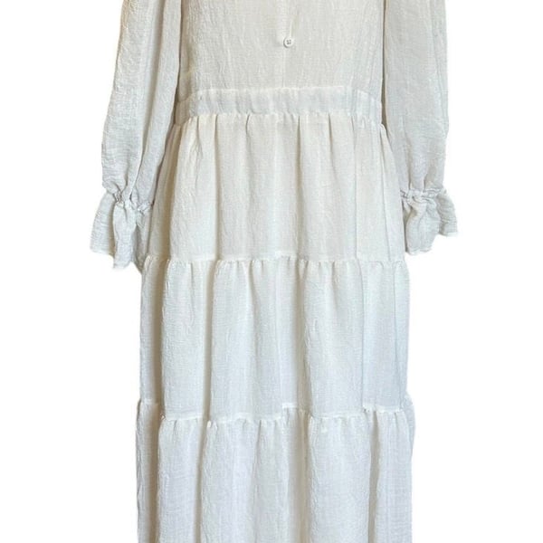 Mia Joy Joyfolie Boho Western Style Maxi Dress Size 12 Ivory