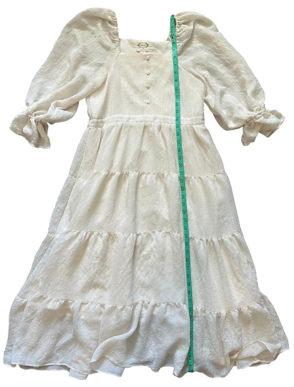 Mia Joy Joyfolie Boho Western Style Maxi Dress Size 12 Ivory 6