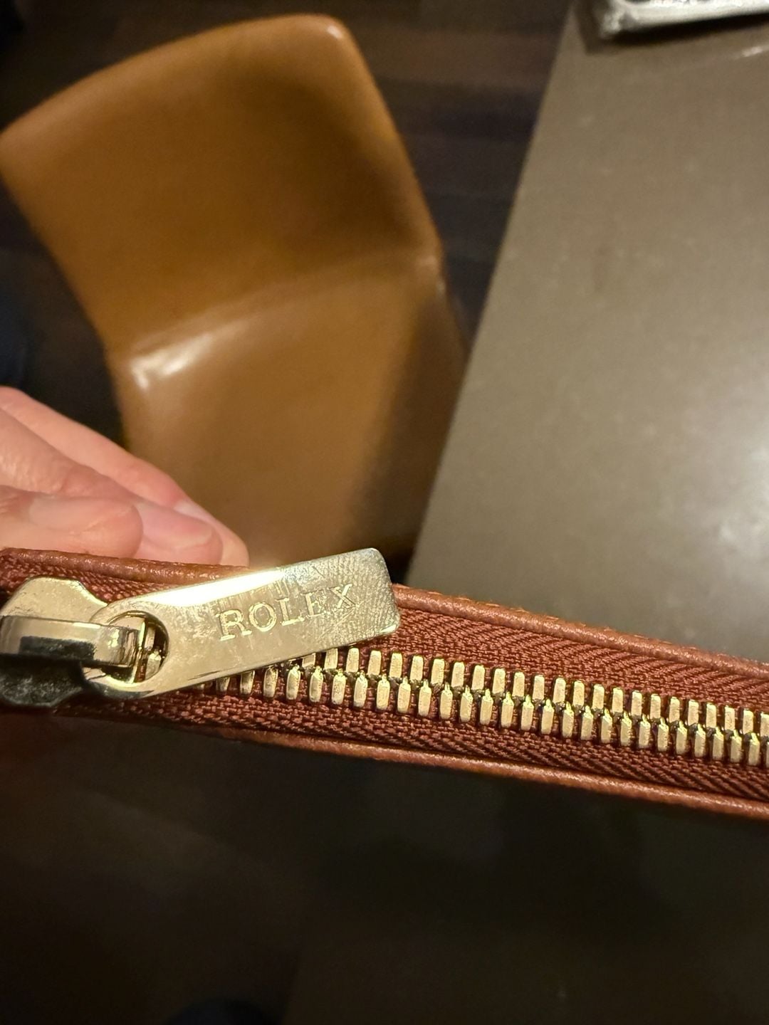 Rolex Leather Document Folder Brown 2