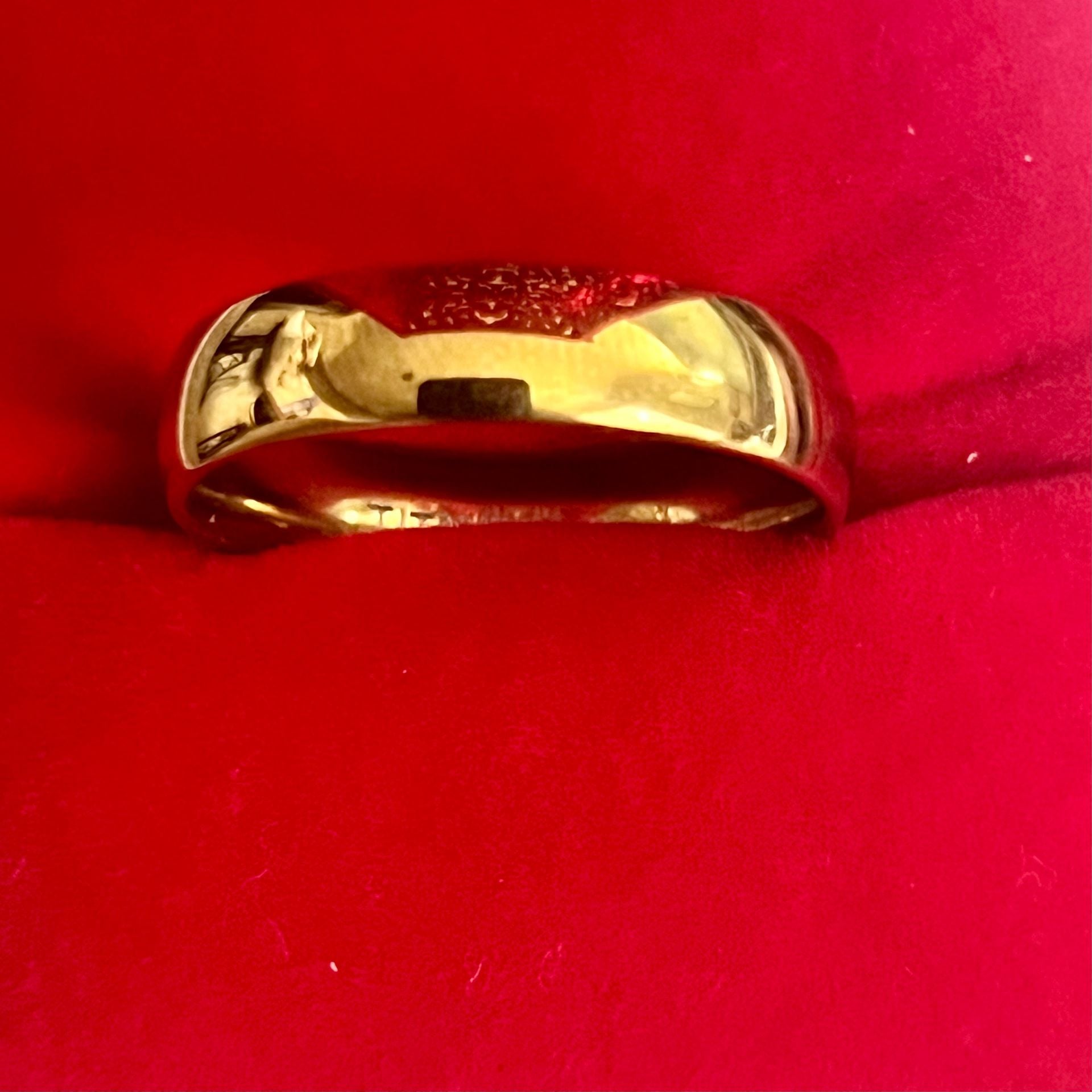 Classic Gold Plated Titanium Steel 6mm Band Ring Size 13 2