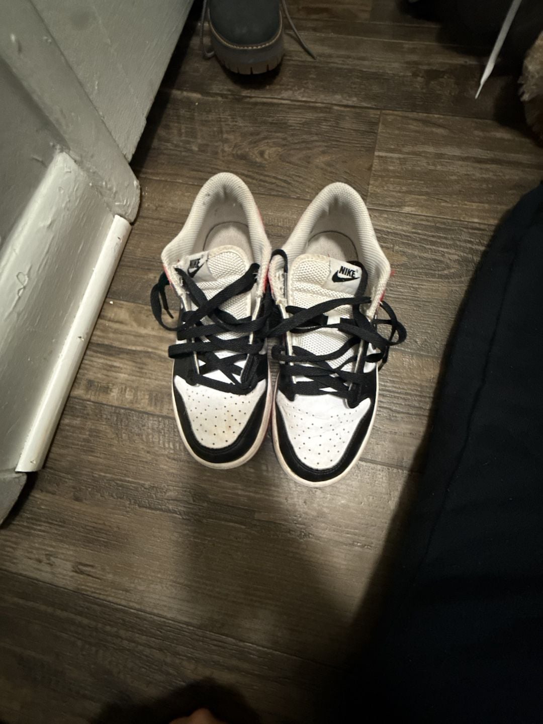 Nike Dunk Low Black Red White Sneakers 2