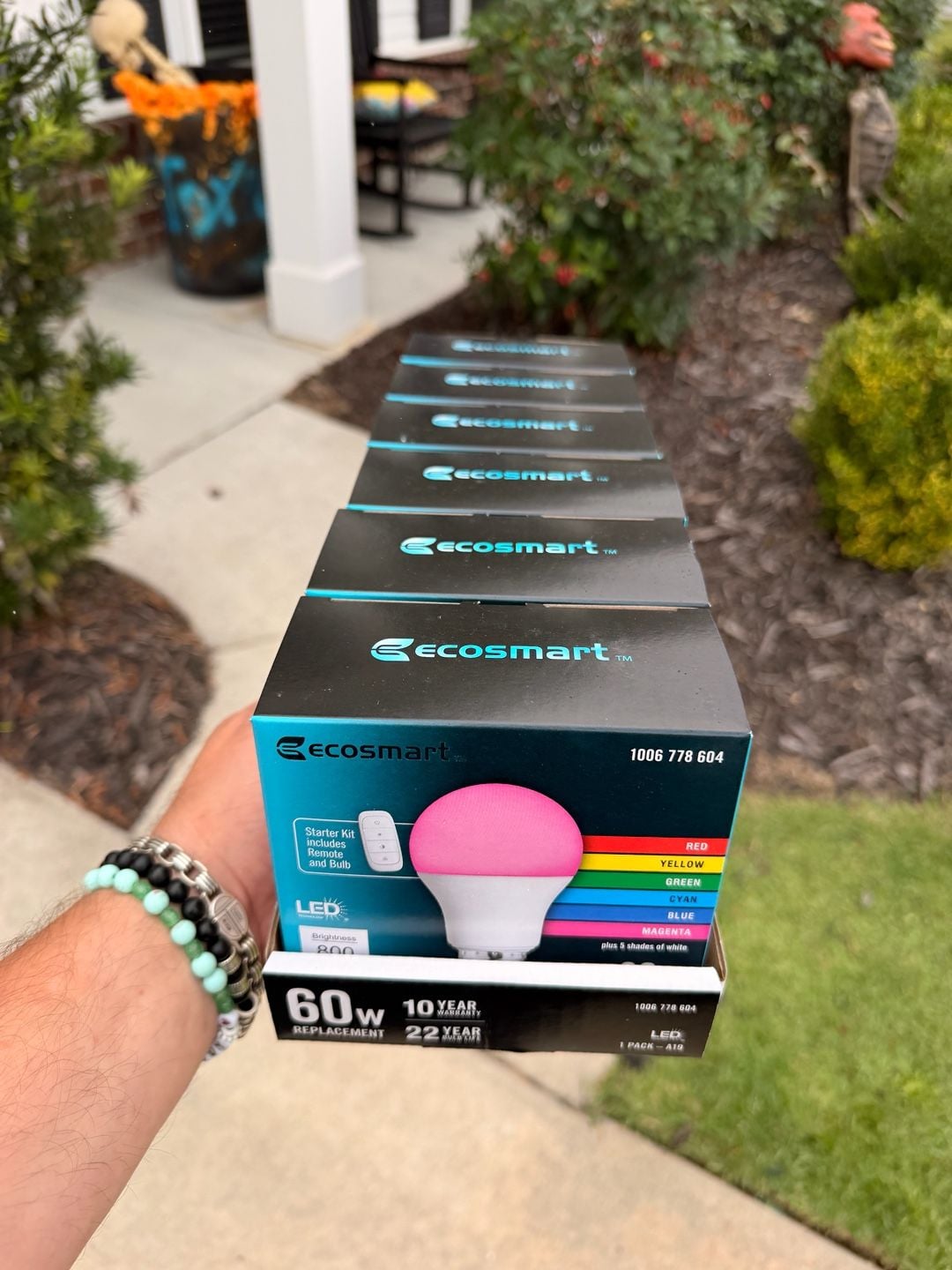 Ecosmart 60W LED Color Changing Bulb Starter Kit x 6 1