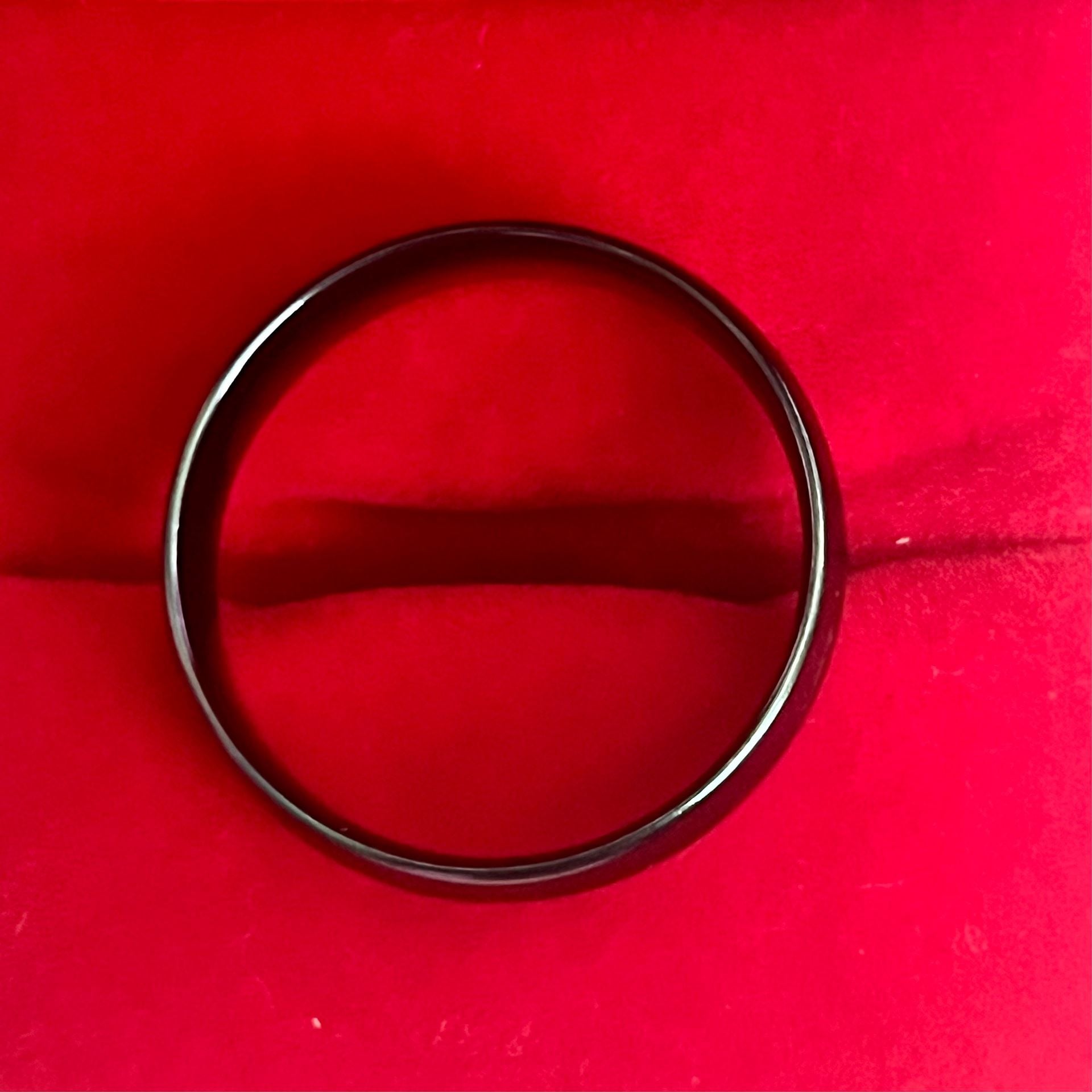 Classic Titanium Rainbow Multi-Color Wedding 6mm Band Ring Size 13 3