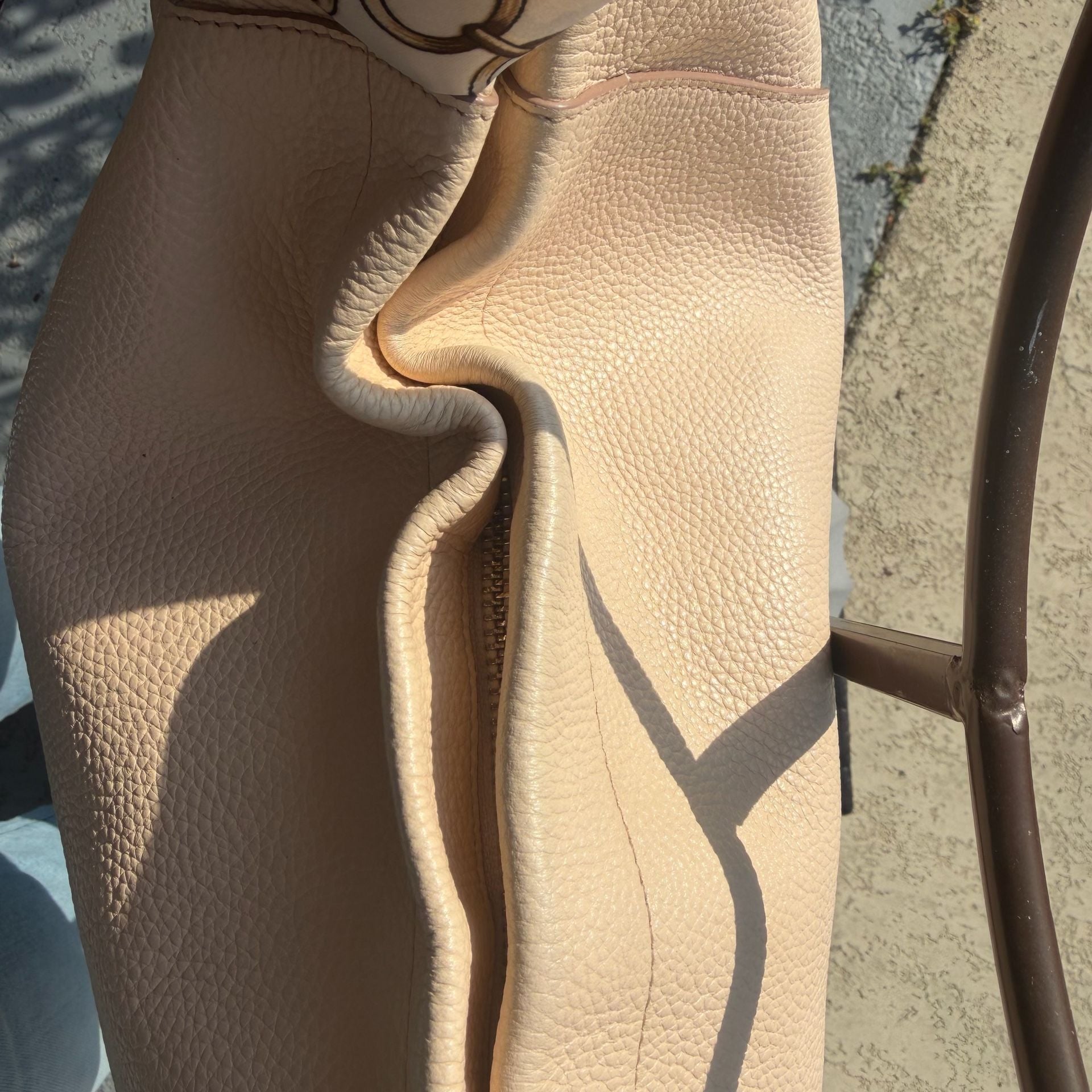 Coach Scout Hobo Leather Shoulder Bag Tan 5