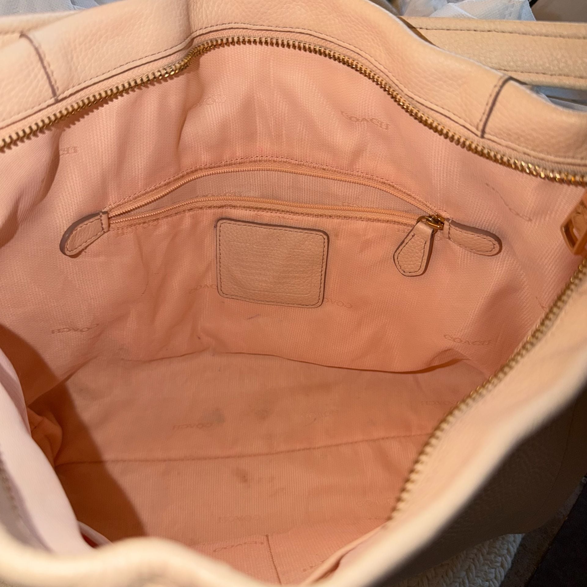 Coach Scout Hobo Leather Shoulder Bag Tan 13