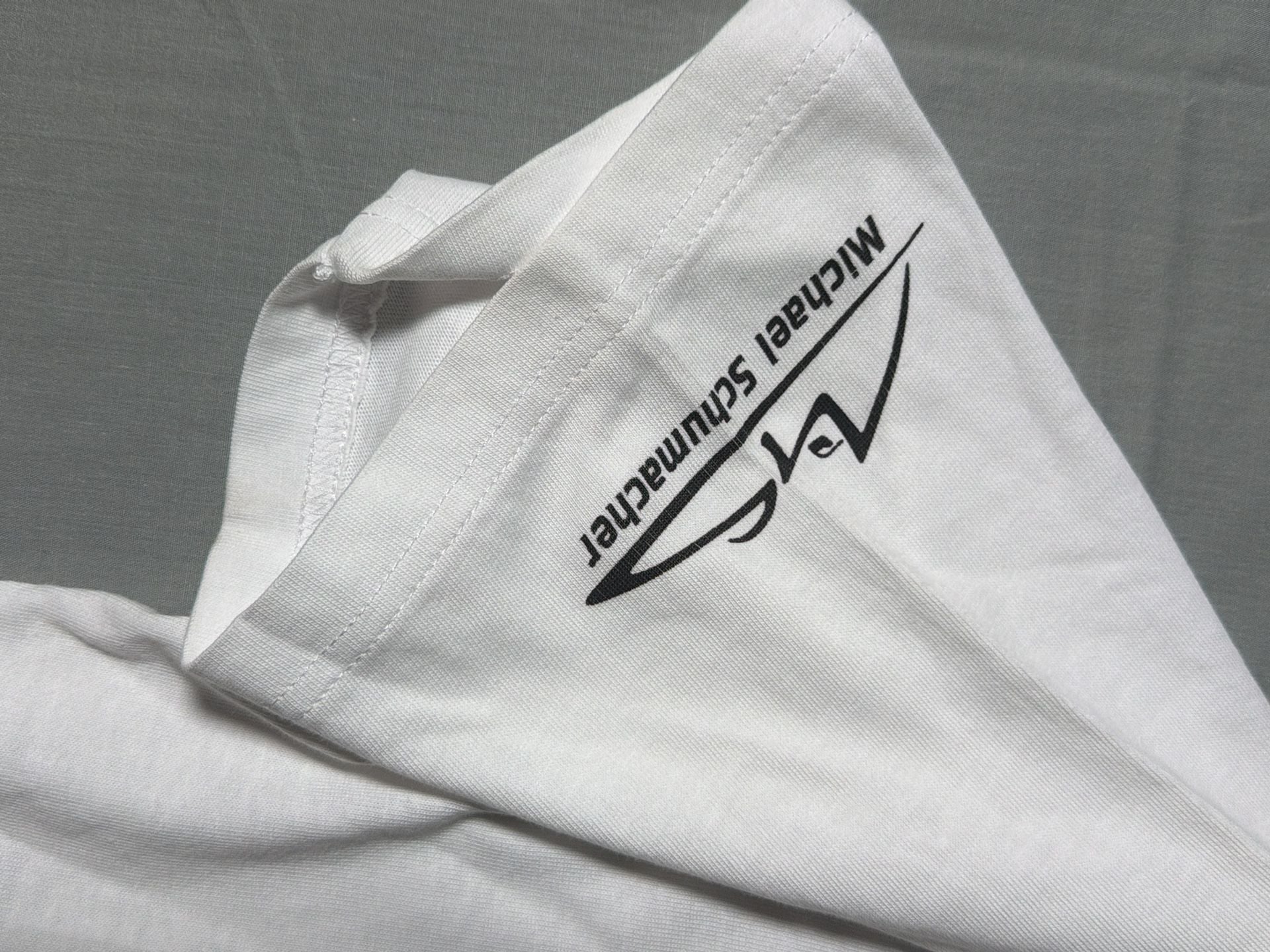 Michael Schumacher T-Shirt Size M White Helmet Graphic 7