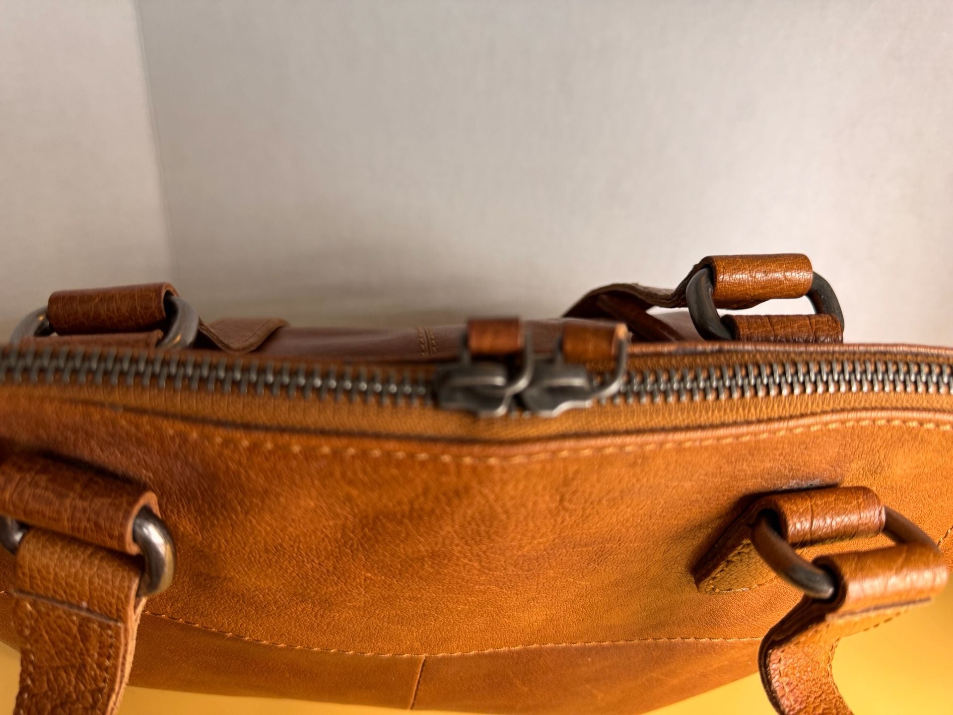 Spikes & Sparrow Leather Shoulder Bag Brown 10