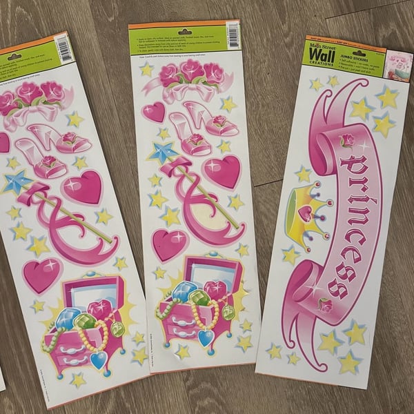 Main Street Wall Creations Princess Jumbo Wall Stickers Decals