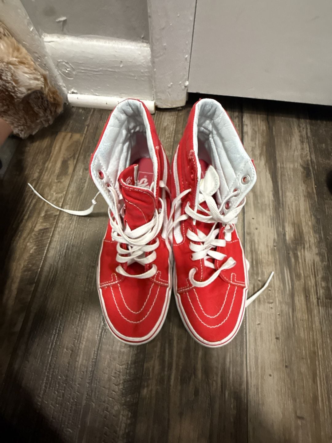 Vans Sk8 Hi Red White 1