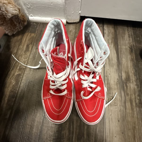 Vans Sk8 Hi Red White