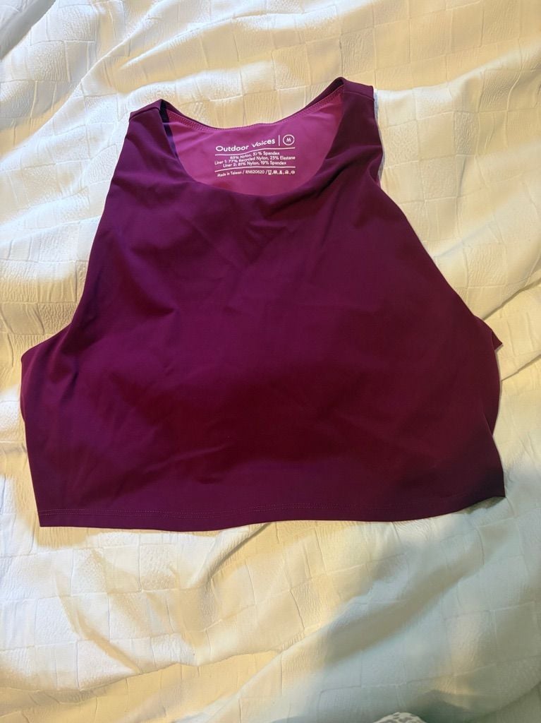 Outdoor Voices Exercise Tank Top Size M Purple 1