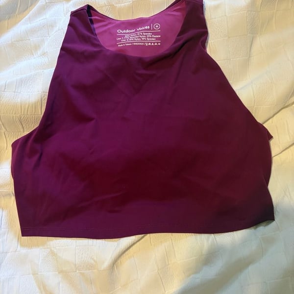Outdoor Voices Exercise Tank Top Size M Purple