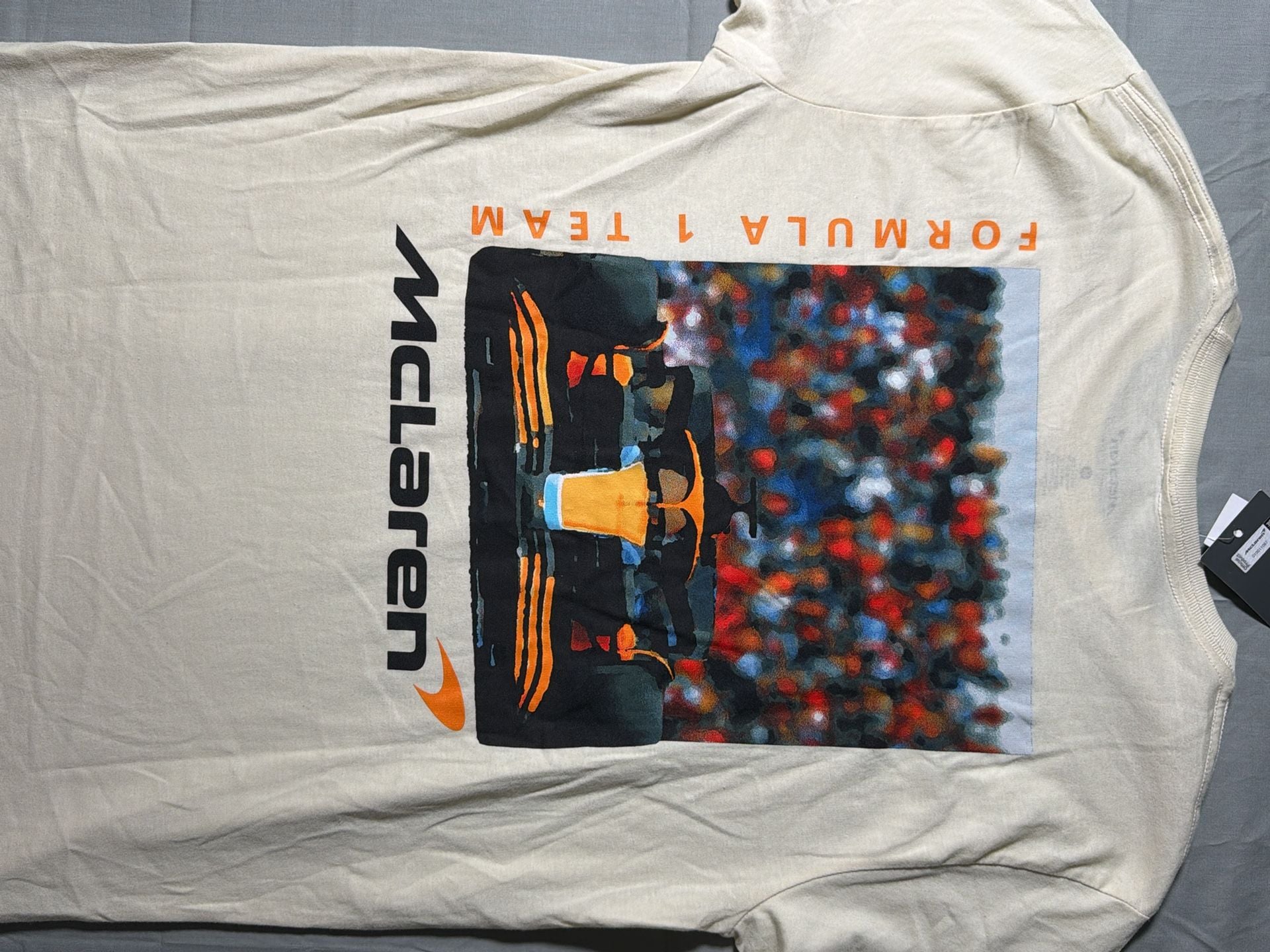 McLaren Formula 1 Team T-Shirt Size M Natural Cotton Graphic Tee 10