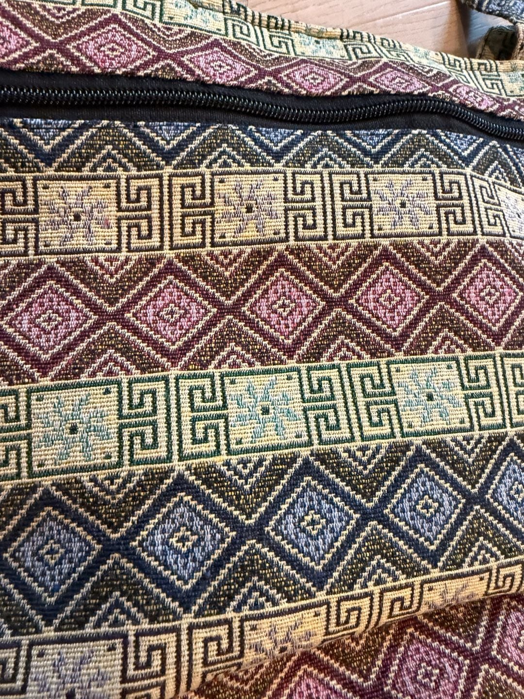 Bohemian Woven Tapestry Tote Bag Geometric Ethnic Boho Handbag Purse 6