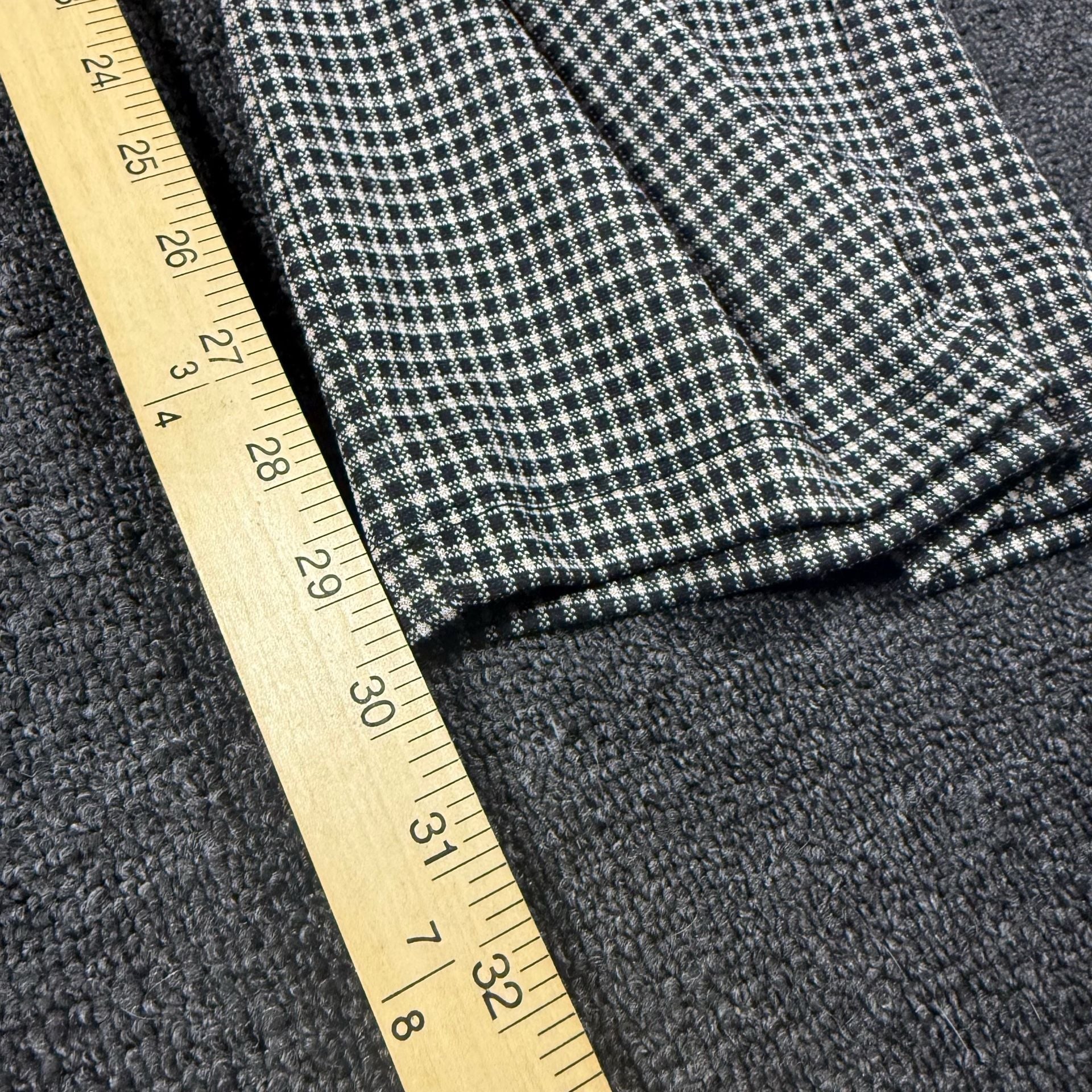 Max Studio Houndstooth Flare Pants Size XL Black White Trouser 8