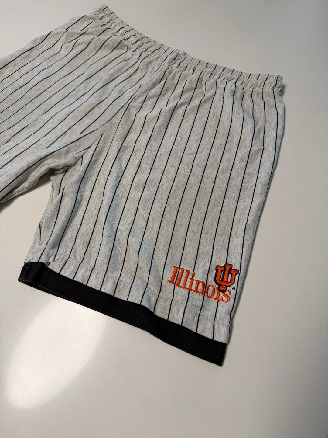 College Ware Illinois Fighting Illini Shorts Size XL Pinstripe 2