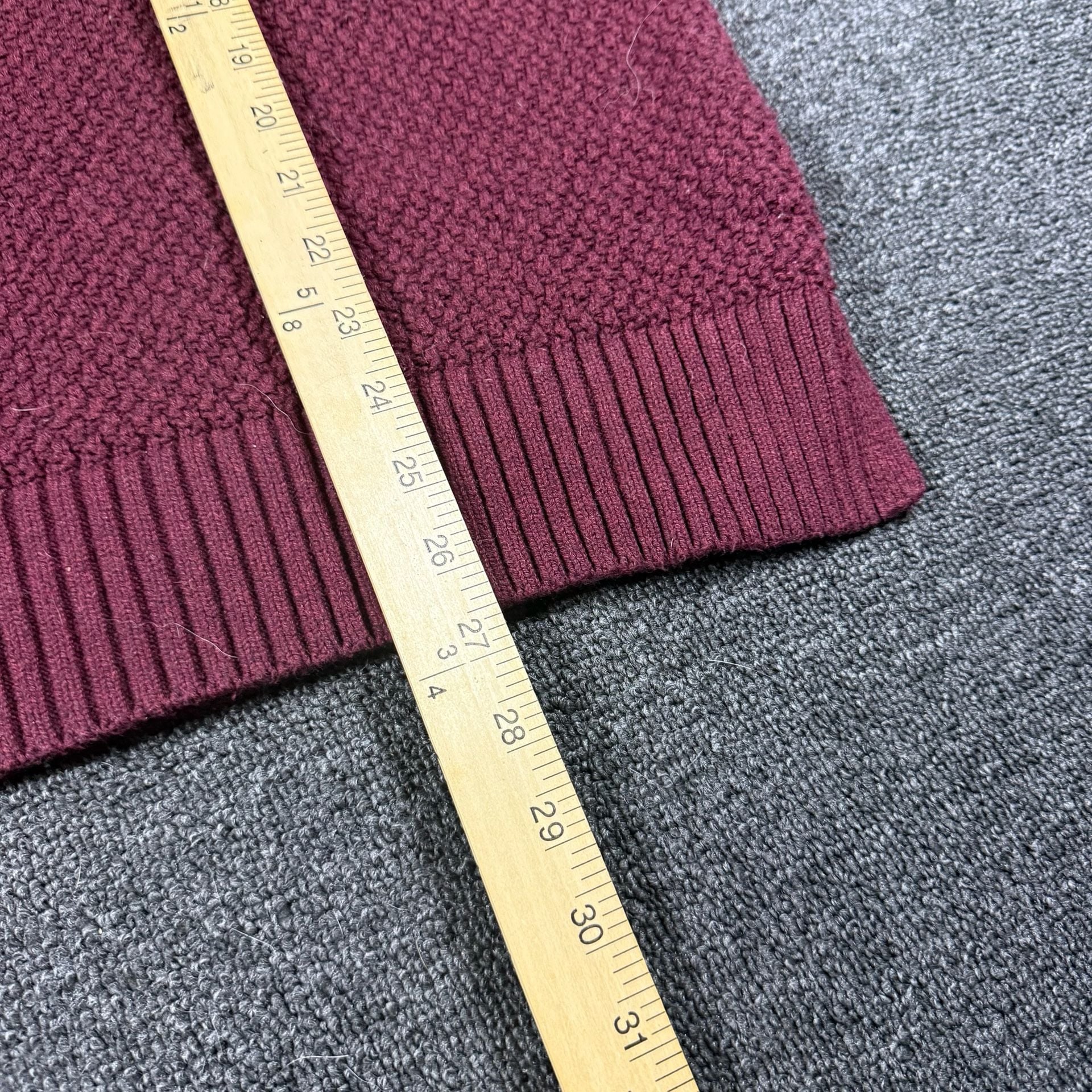Old Navy Textured Pullover Sweater Size L Burgundy 7