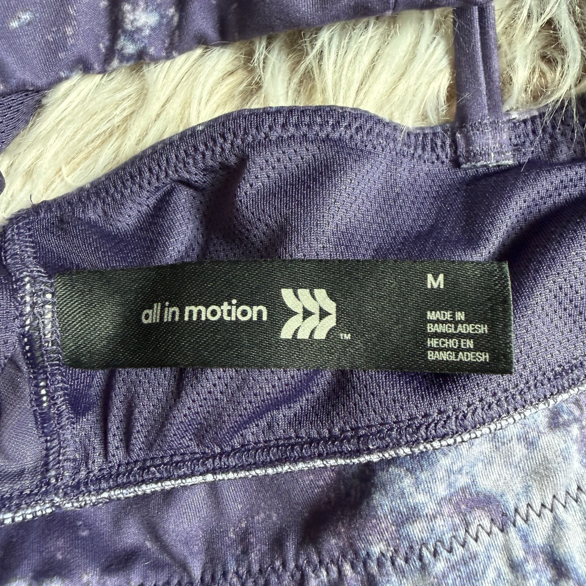 All in motion Sports Bra Size M Purple Tie Dye Strappy 4