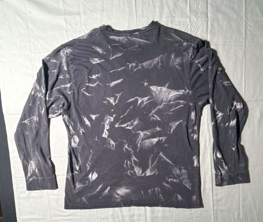 Calhoun Vegas Golden Knights Long Sleeve Shirt Size XL Black Tie Dye NHL 9