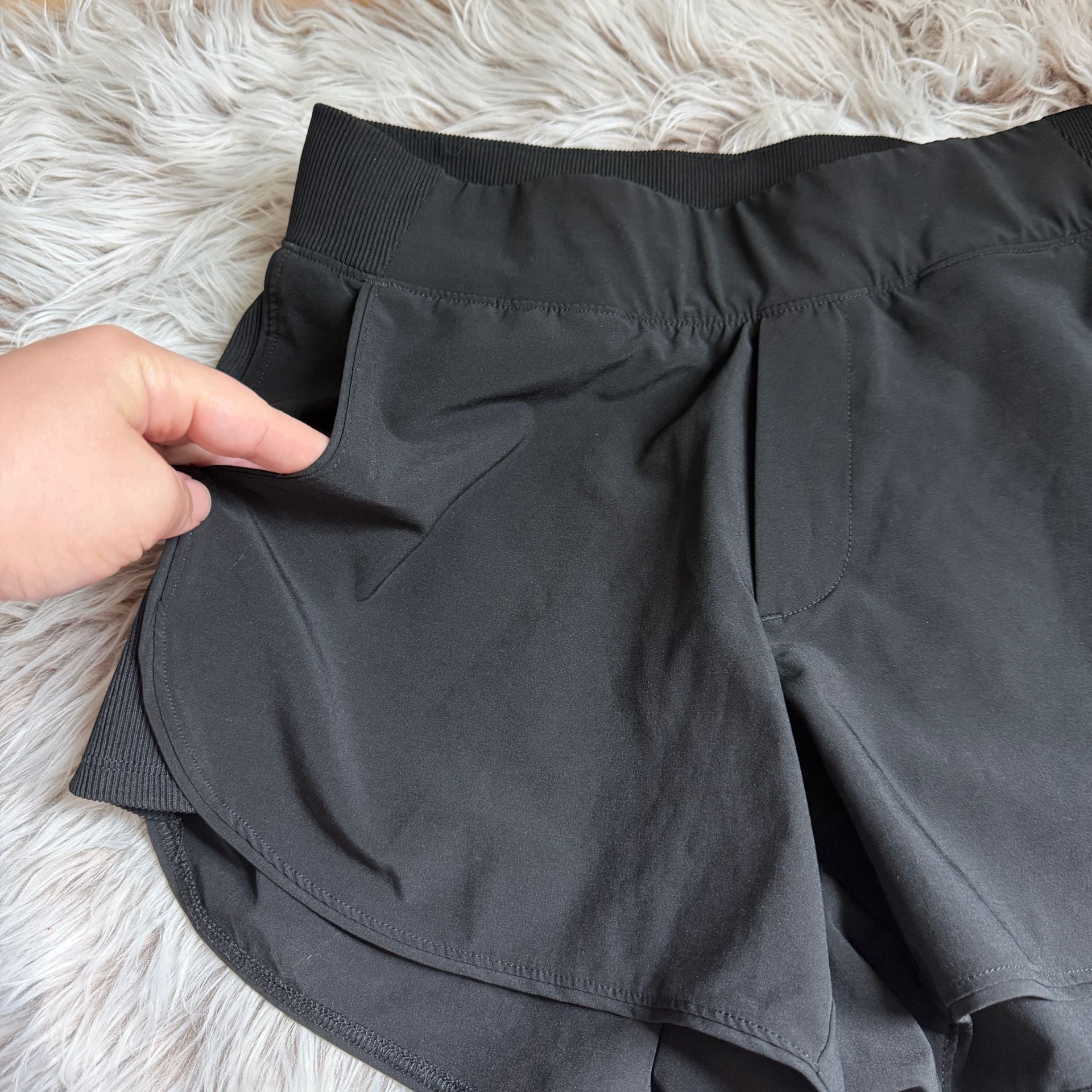 Members Mark Active Woven Short Size S Black Running Shorts 2