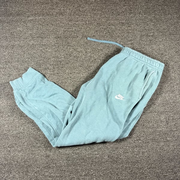 Nike Club Fleece Joggers Size L Blue Mineral Wash Sweatpants