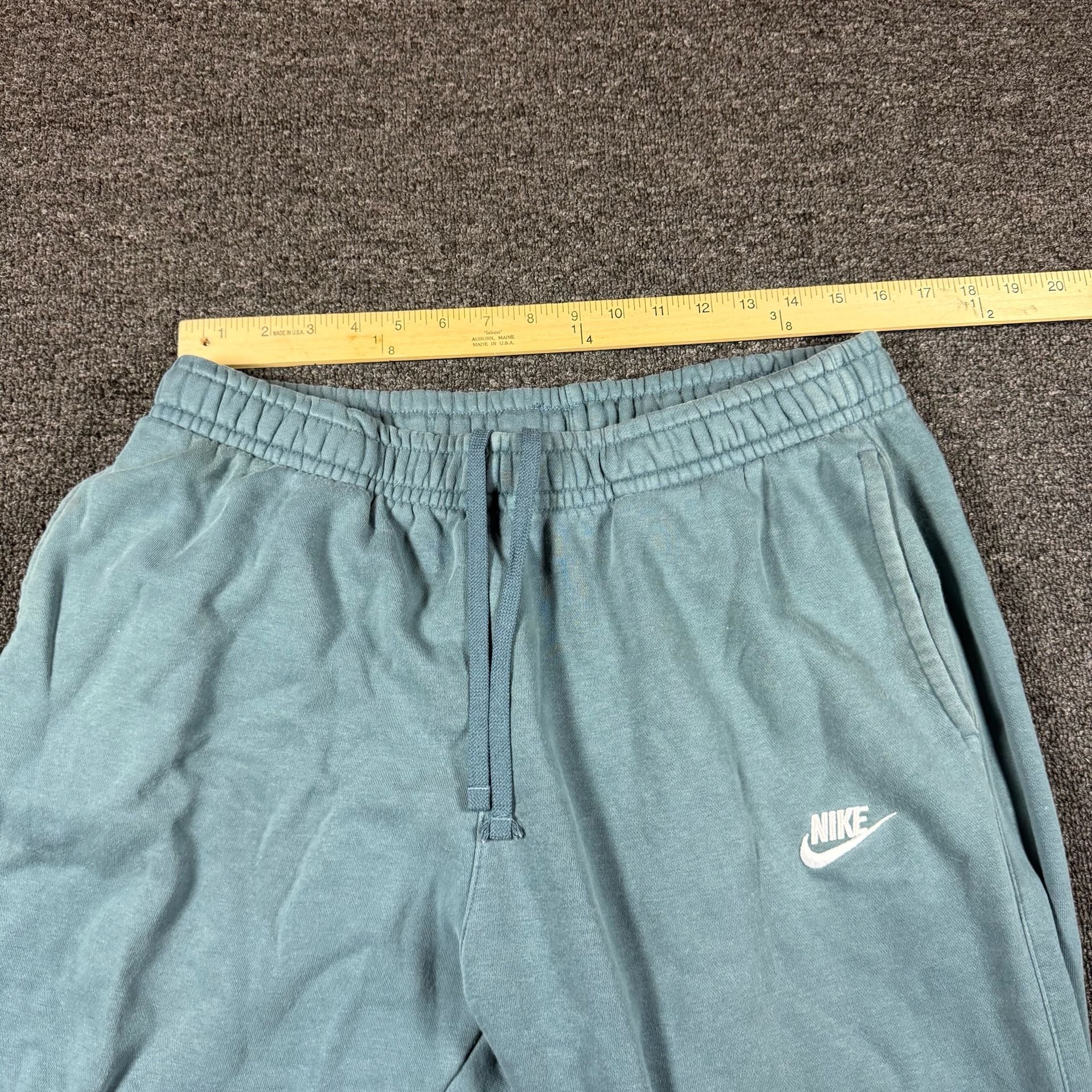 Nike Club Fleece Joggers Size L Blue Mineral Wash Sweatpants 5