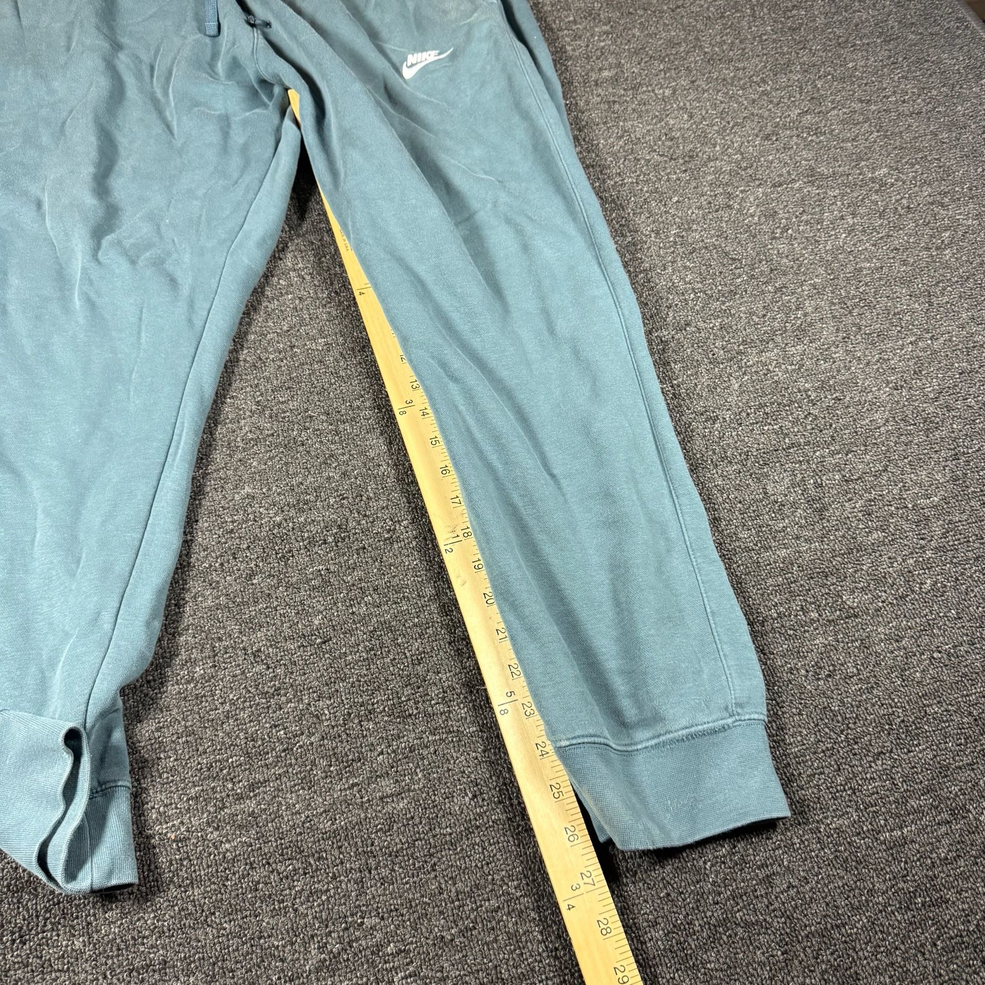 Nike Club Fleece Joggers Size L Blue Mineral Wash Sweatpants 7