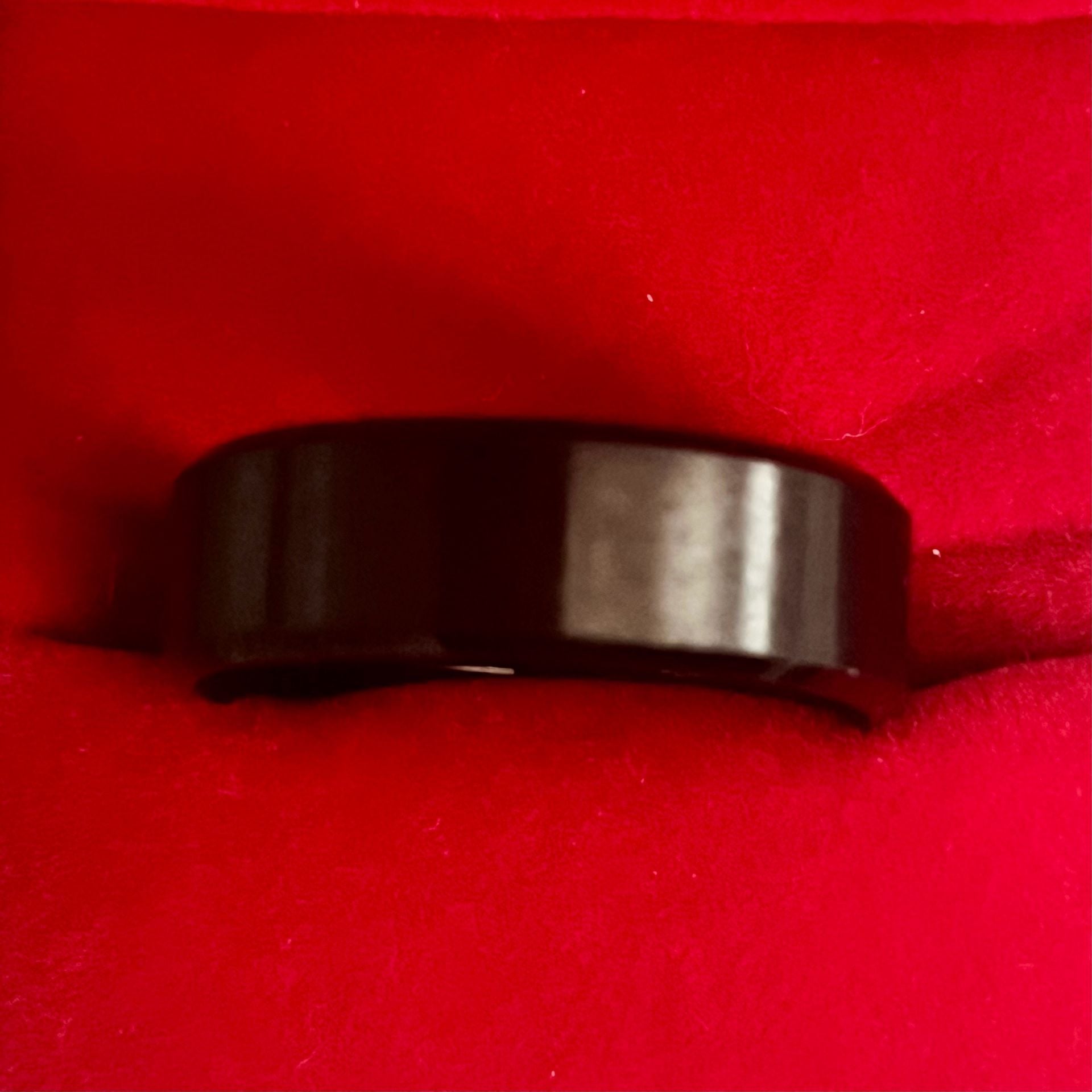 Black Tungsten Minimalist 6mm Band Ring Size 12 2