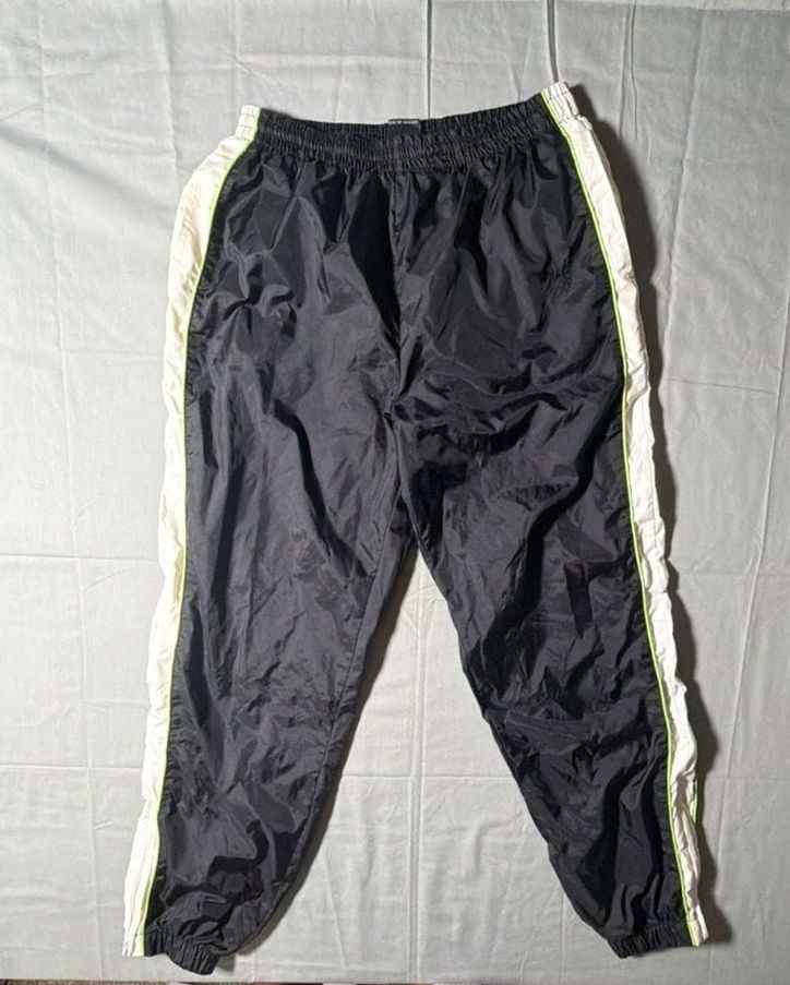USA Olympic Brand Track Pants Size M/M(32-34) Black Nylon Windbreaker 2