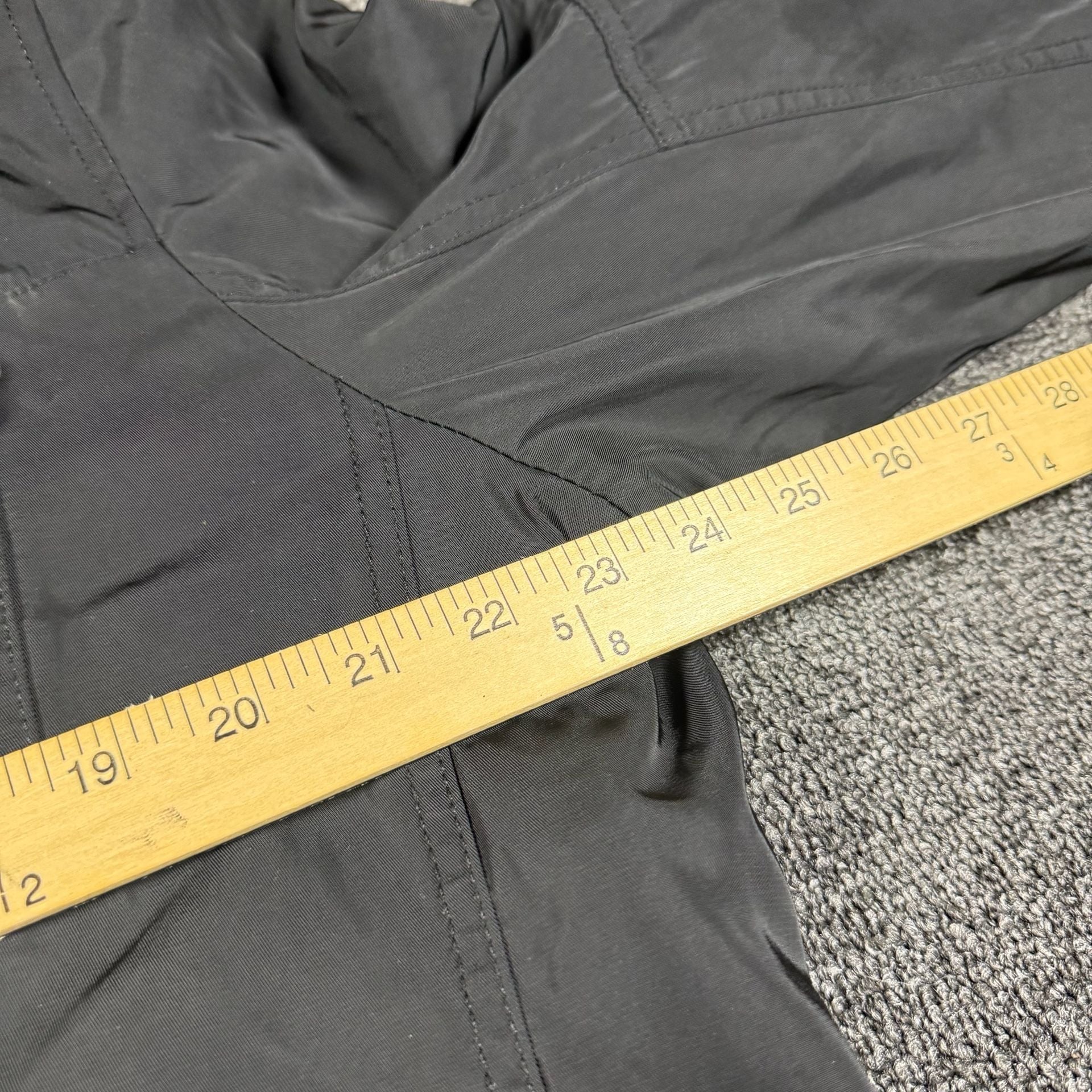 Tommy Hilfiger Bomber Jacket Size XL Black Hooded Full Zip Utility 6