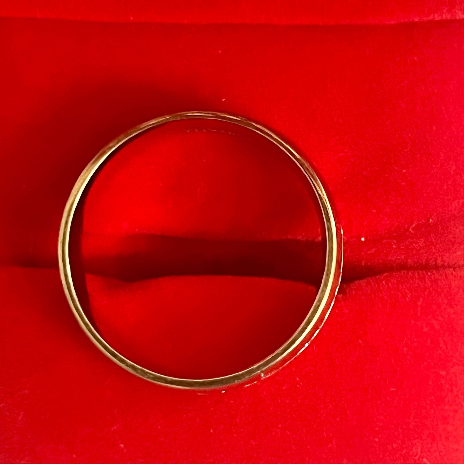 Classic Design Gold Cubic Zirconia Diamond Channel Set 6mm Band Ring Size 12 4