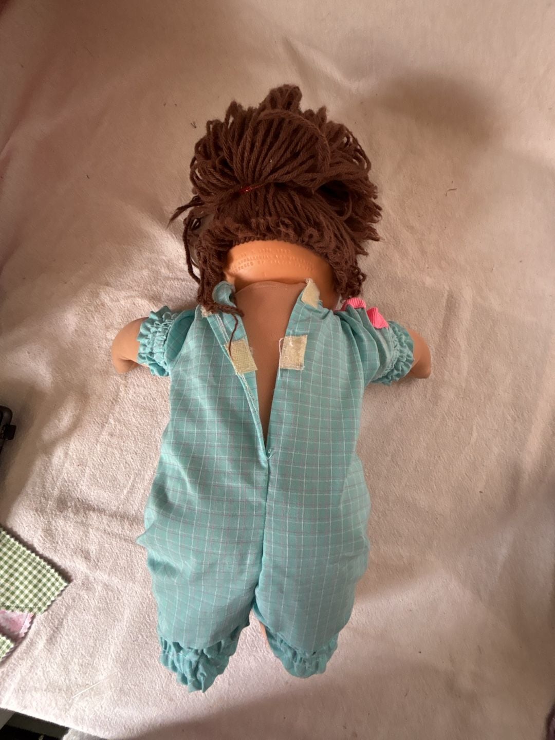 Cabbage Patch Kids Doll Brown Hair Blue Romper 3
