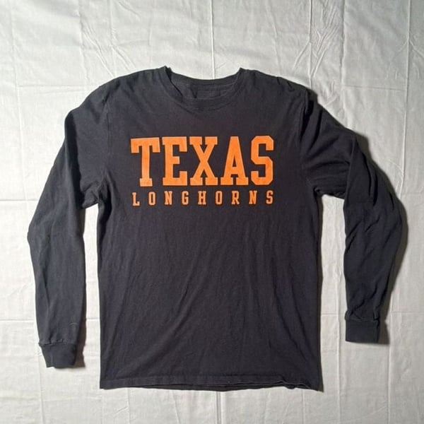 We Are Texas Longhorns Long Sleeve T-Shirt Size M Black Cotton