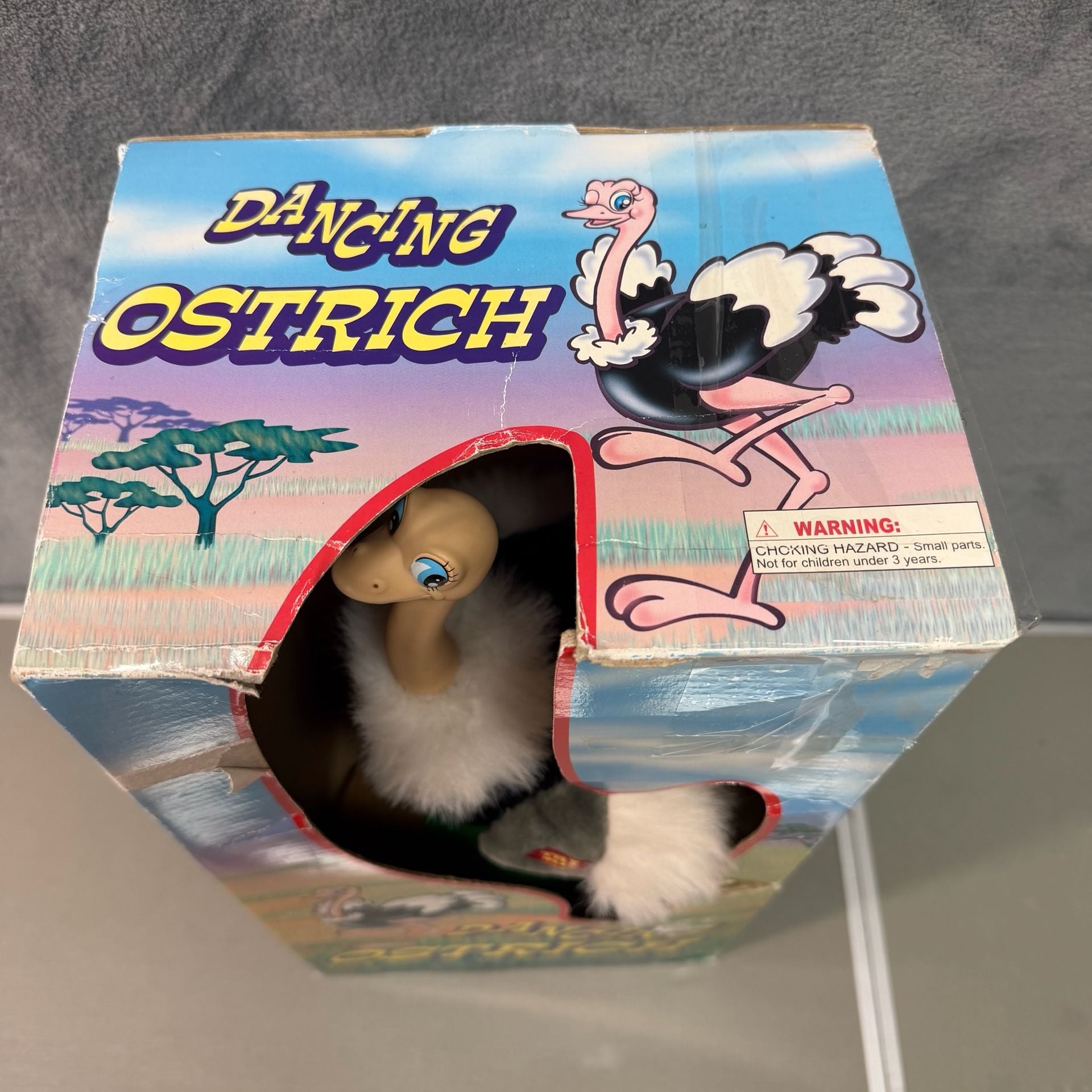Tested working Vintage Dancing Ostrich Item No. 936 Animatronic Novelty Toy 9