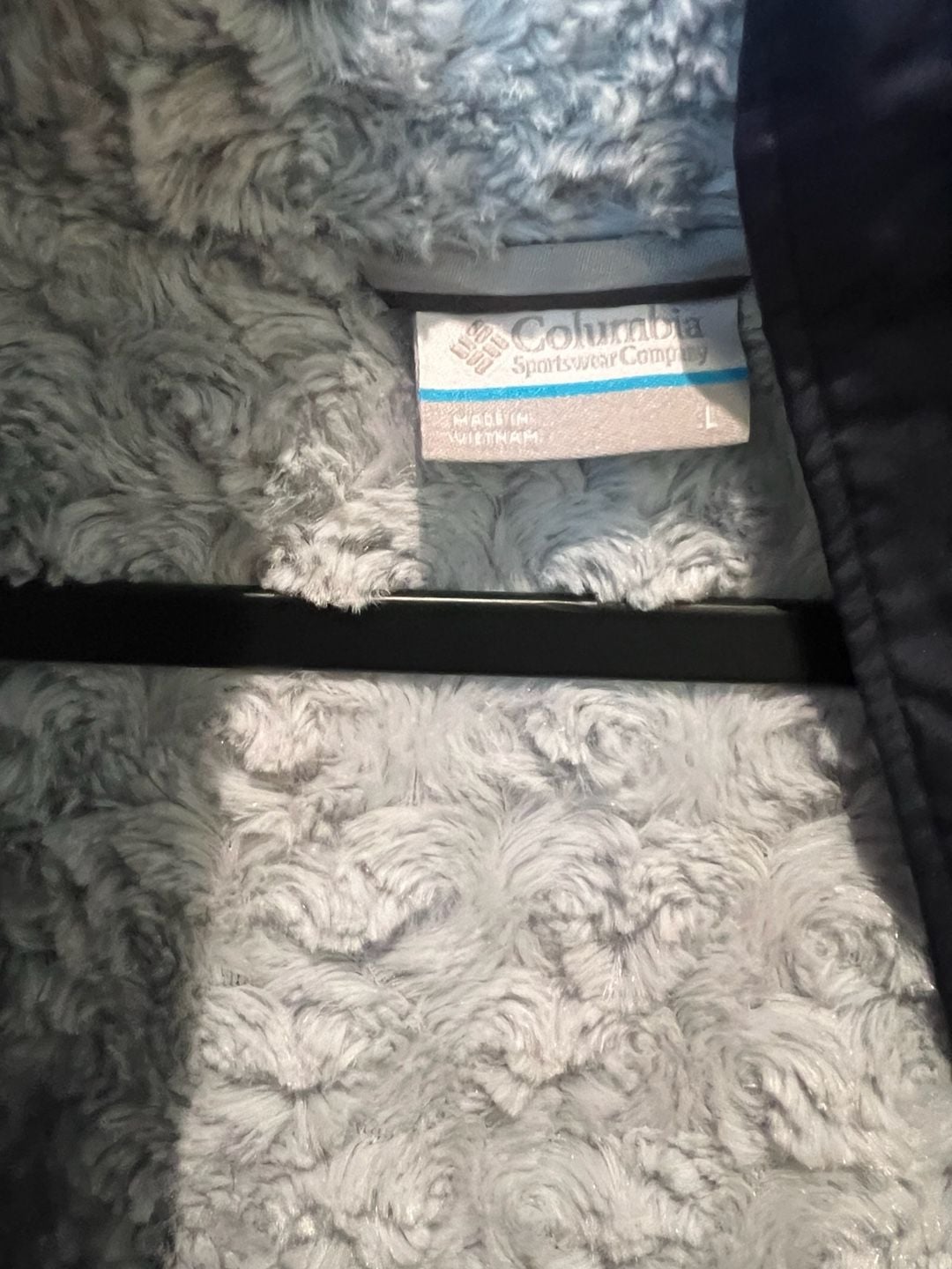 Columbia Copper Crest Hooded Jacket Blue Quilted Sherpa Lined 5