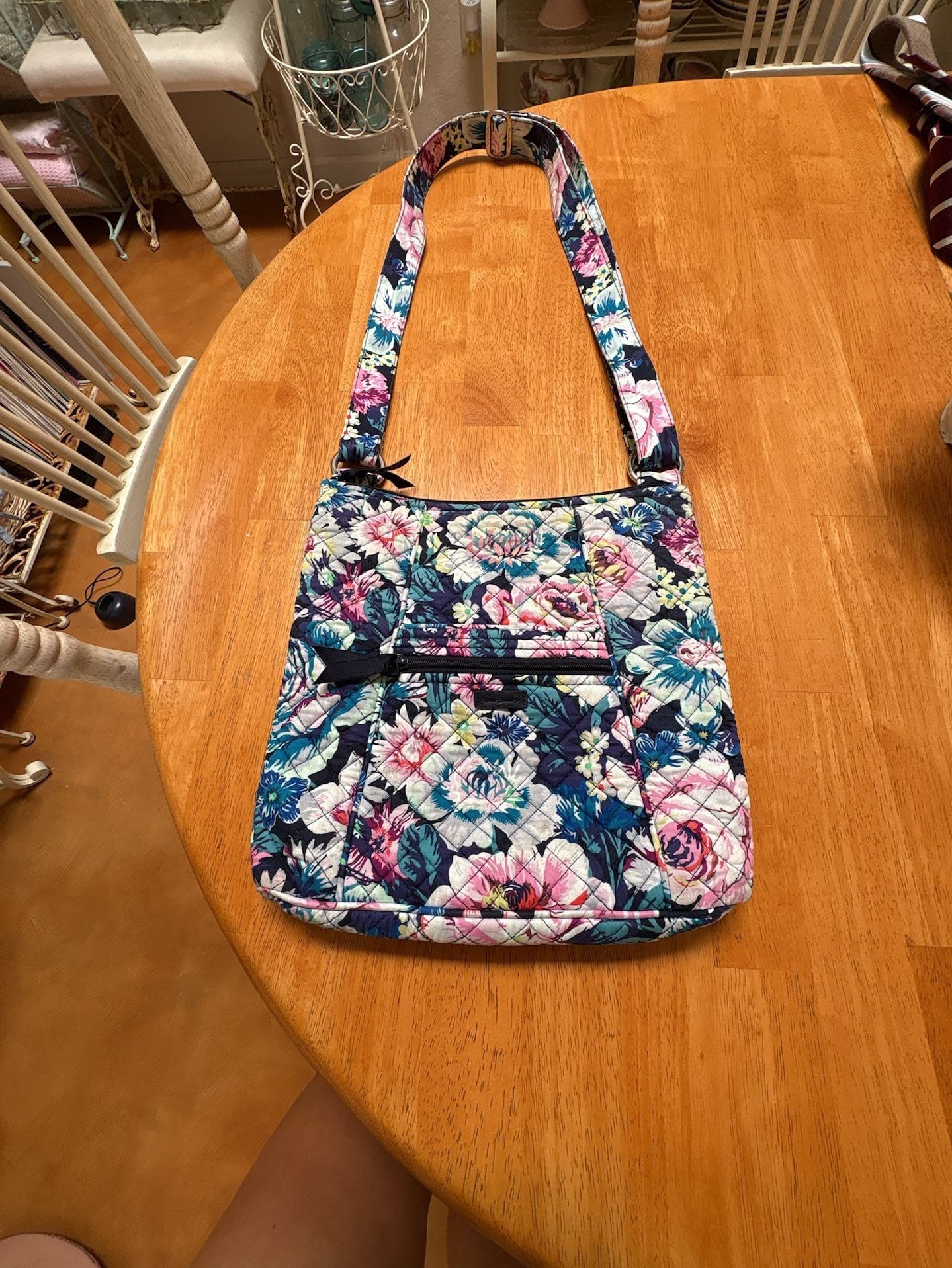Vera Bradley Triple Zip Hipster Crossbody Garden Grove 2