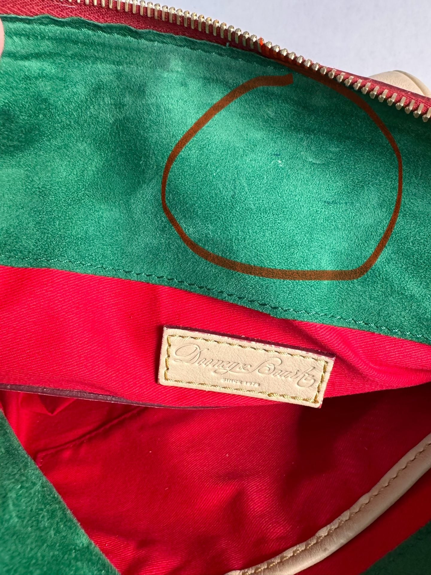 Dooney & Bourke Florentine Teagan 30 Natural Leather Crossbody Bag 9