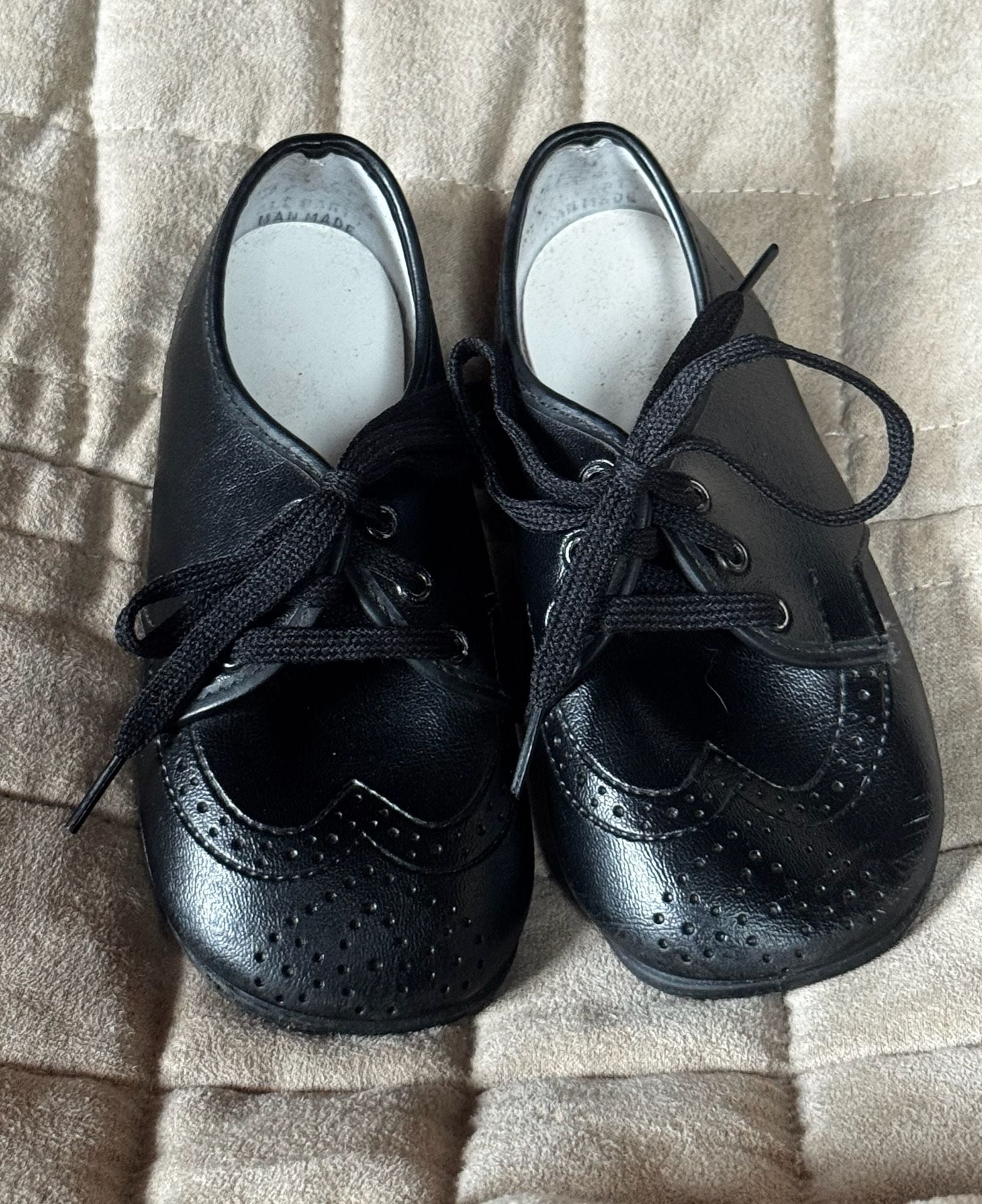 Small Steps Oxford Brogue Shoes Size 6 Black Toddler Dress Shoes Made in USA 2
