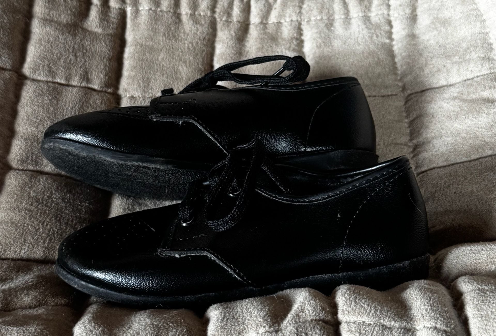 Small Steps Oxford Brogue Shoes Size 6 Black Toddler Dress Shoes Made in USA 5