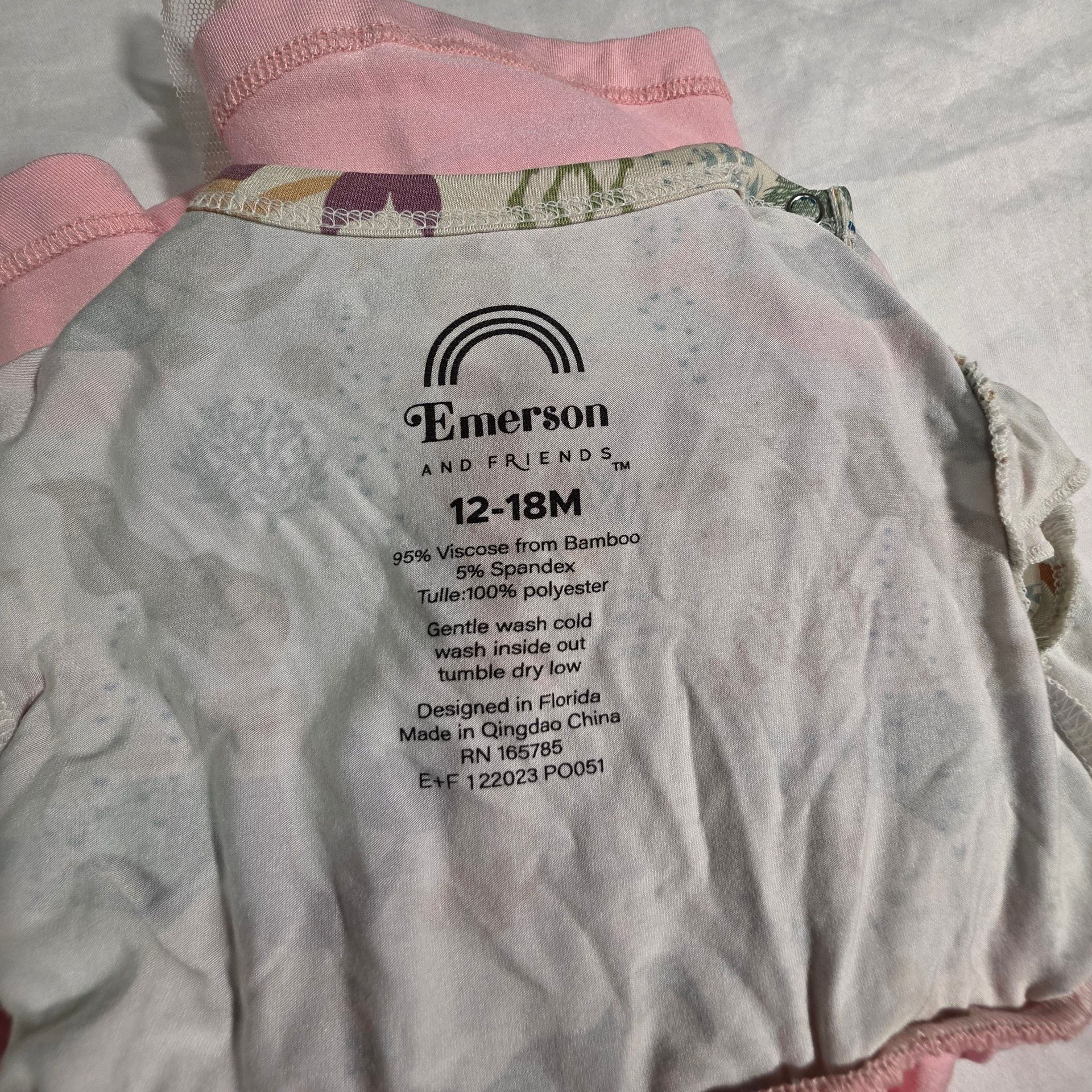 Emerson and Friends Tulle Twirl Dress Size 12-18M Mermaids Pink 4