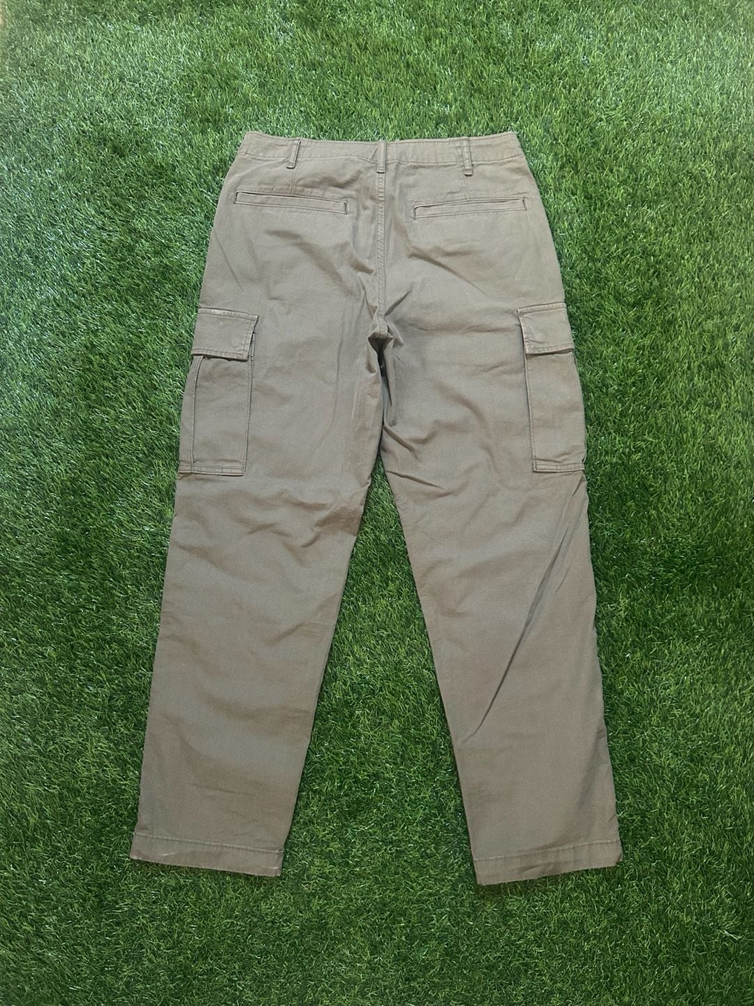Uniqlo Cargo Pants Size S Khaki Cotton Spandex 3