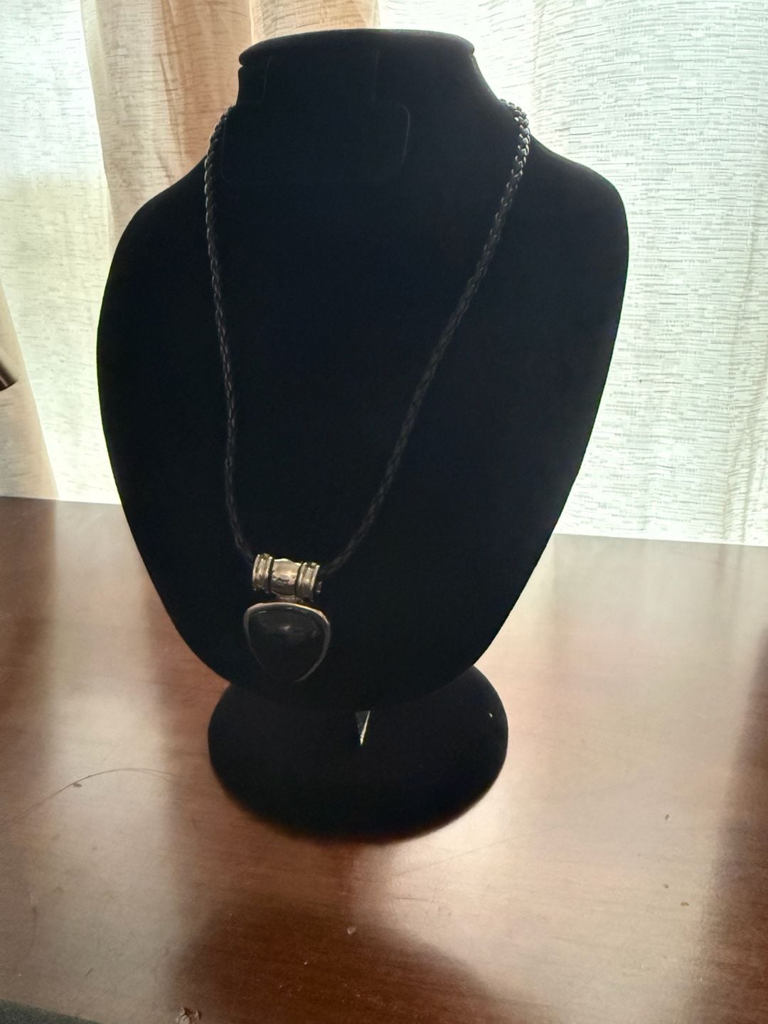 Vintage Blue & Silver Multi-Strand Beaded Statement Necklace 2