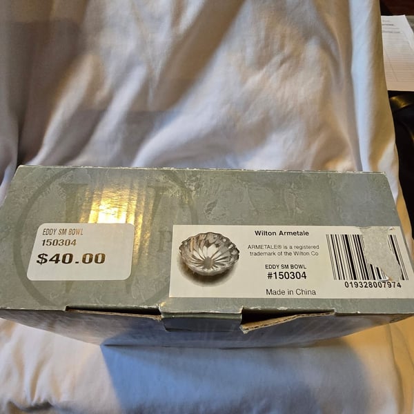 Wilton Armetale Eddy Sm Bowl #150304 Metallic Serveware