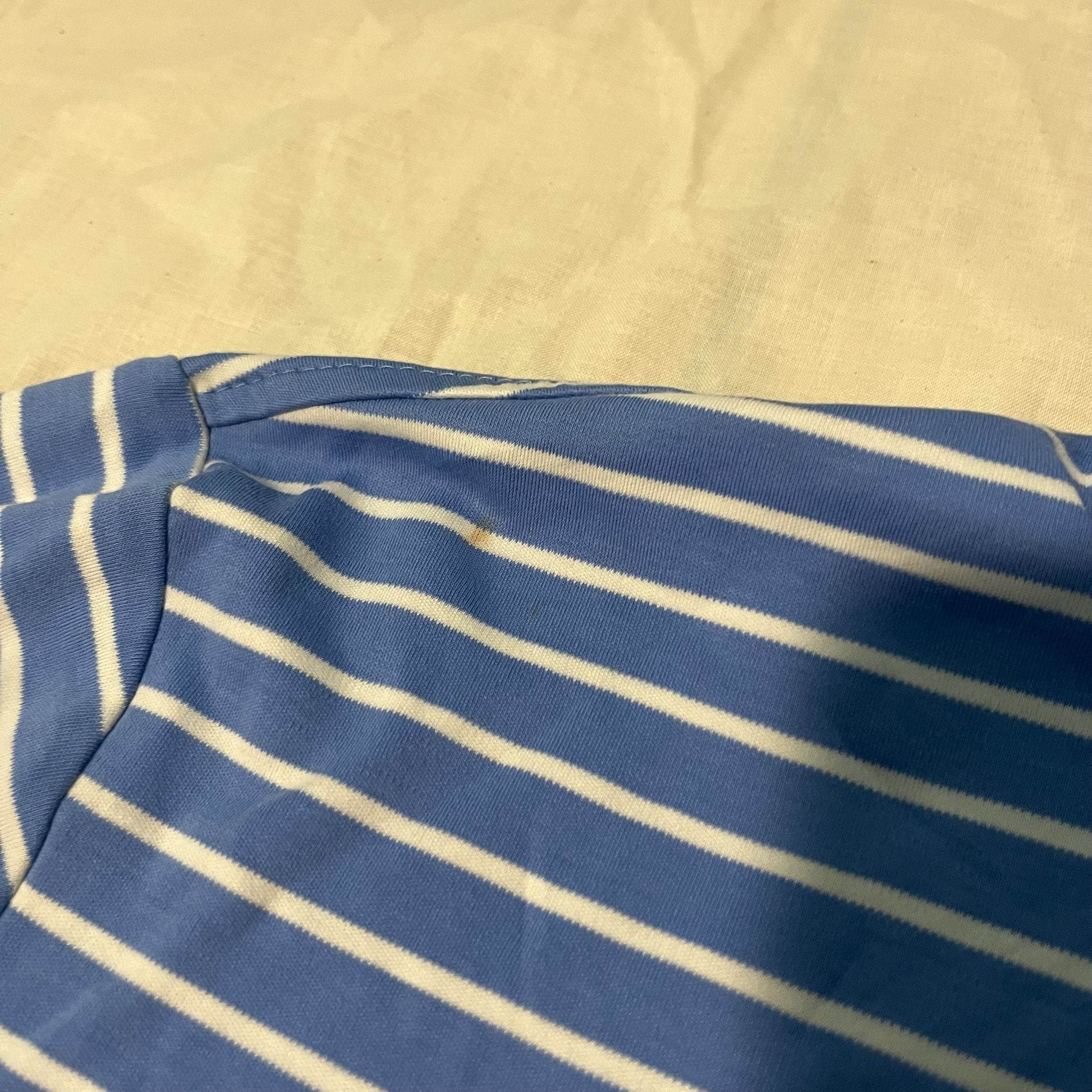 Polo Ralph Lauren Striped Polo Shirt Size M Blue White 5