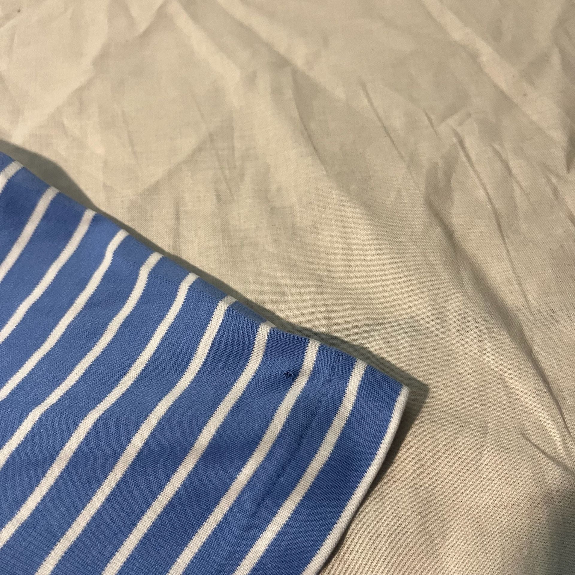 Polo Ralph Lauren Striped Polo Shirt Size M Blue White 6