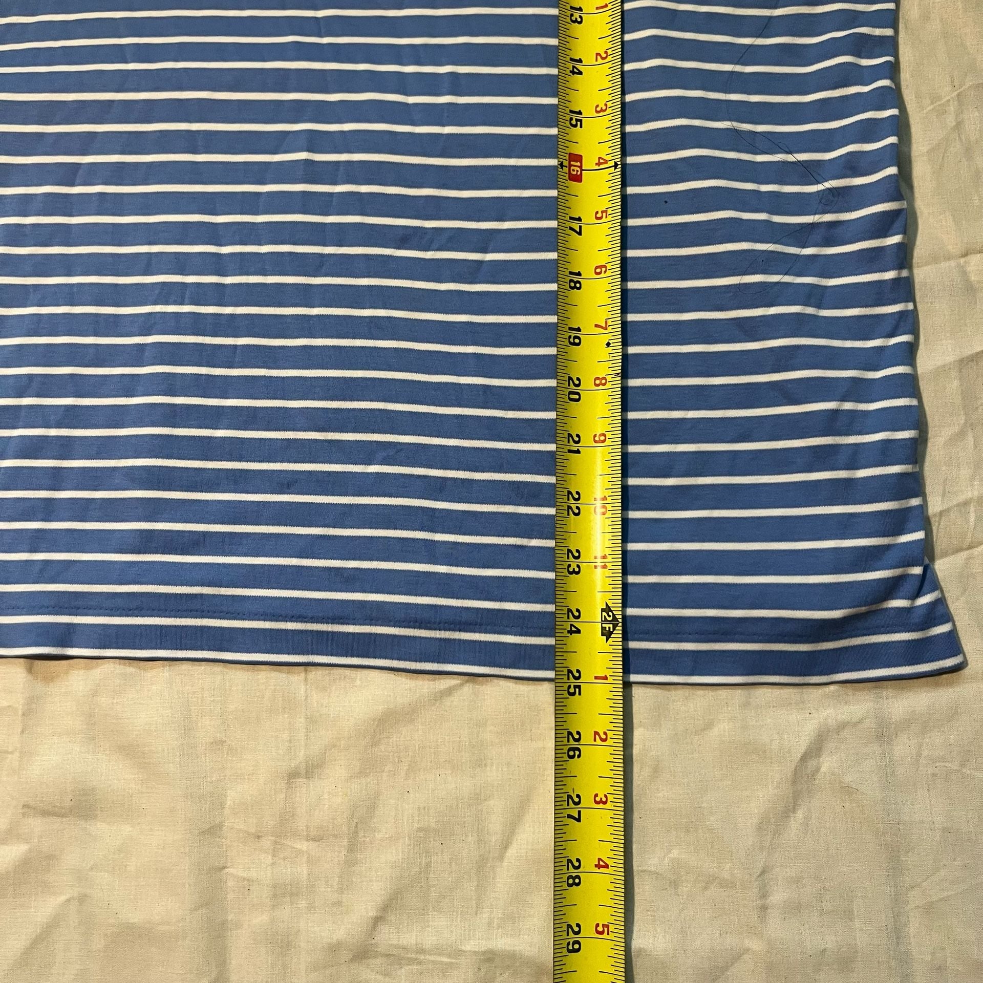 Polo Ralph Lauren Striped Polo Shirt Size M Blue White 8