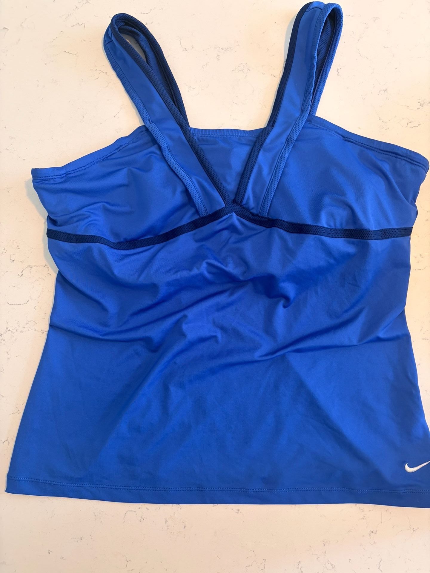 Nike Dri-FIT Tank Top Size XL Blue Athletic Workout Activewear 2