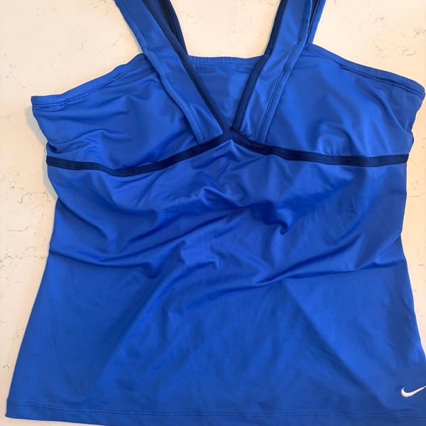 Nike Dri-FIT Tank Top Size XL Blue Athletic Workout Activewear