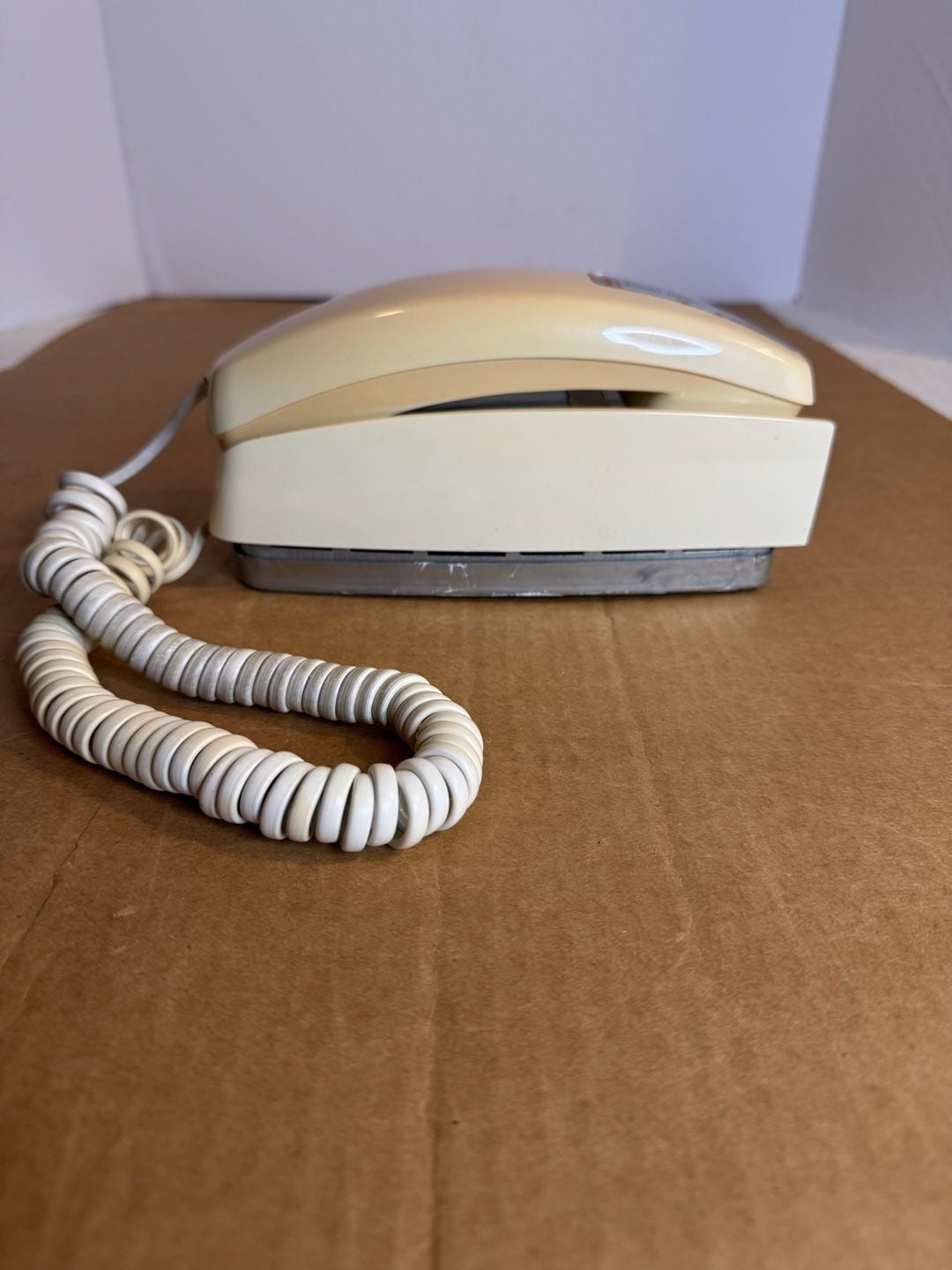 Western Electric Trimline Rotary Dial Wall Phone Ivory Vintage 1