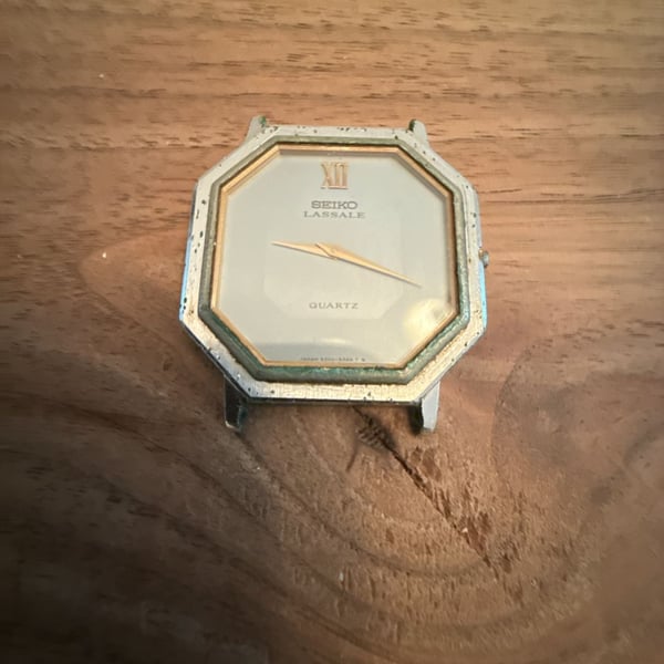 Seiko Lassale 9300-5249 Octagonal Quartz Watch Case Only